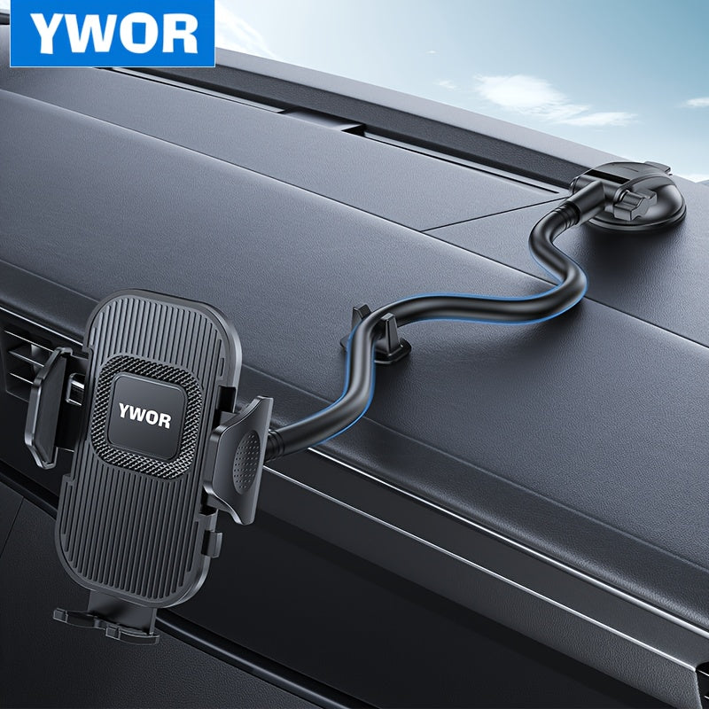 Universal Gooseneck Truck Mobile Phone Holder Aluminum Alloy Adjustable Navigation Mount