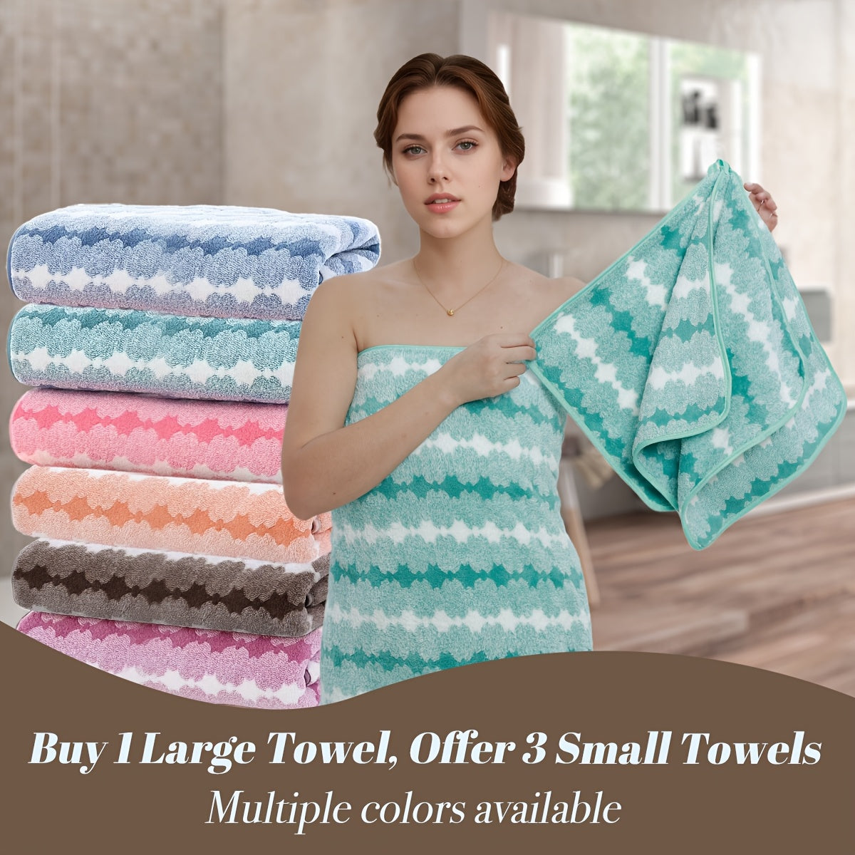 Extra Large Women’s Bath Towel Soft Absorbent Quick Drying
