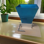 Low-Speed Carbon Steel Roller Malt Mill with Adjustable Wooden Plate and Bearings