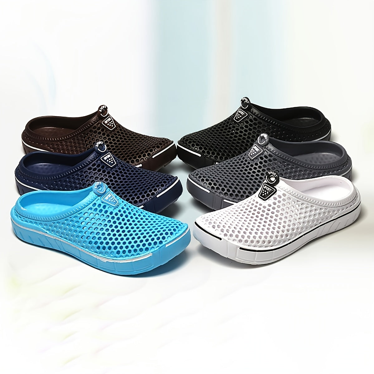 Unisex Summer Breathable Sandals with Holes for Beach and Walk