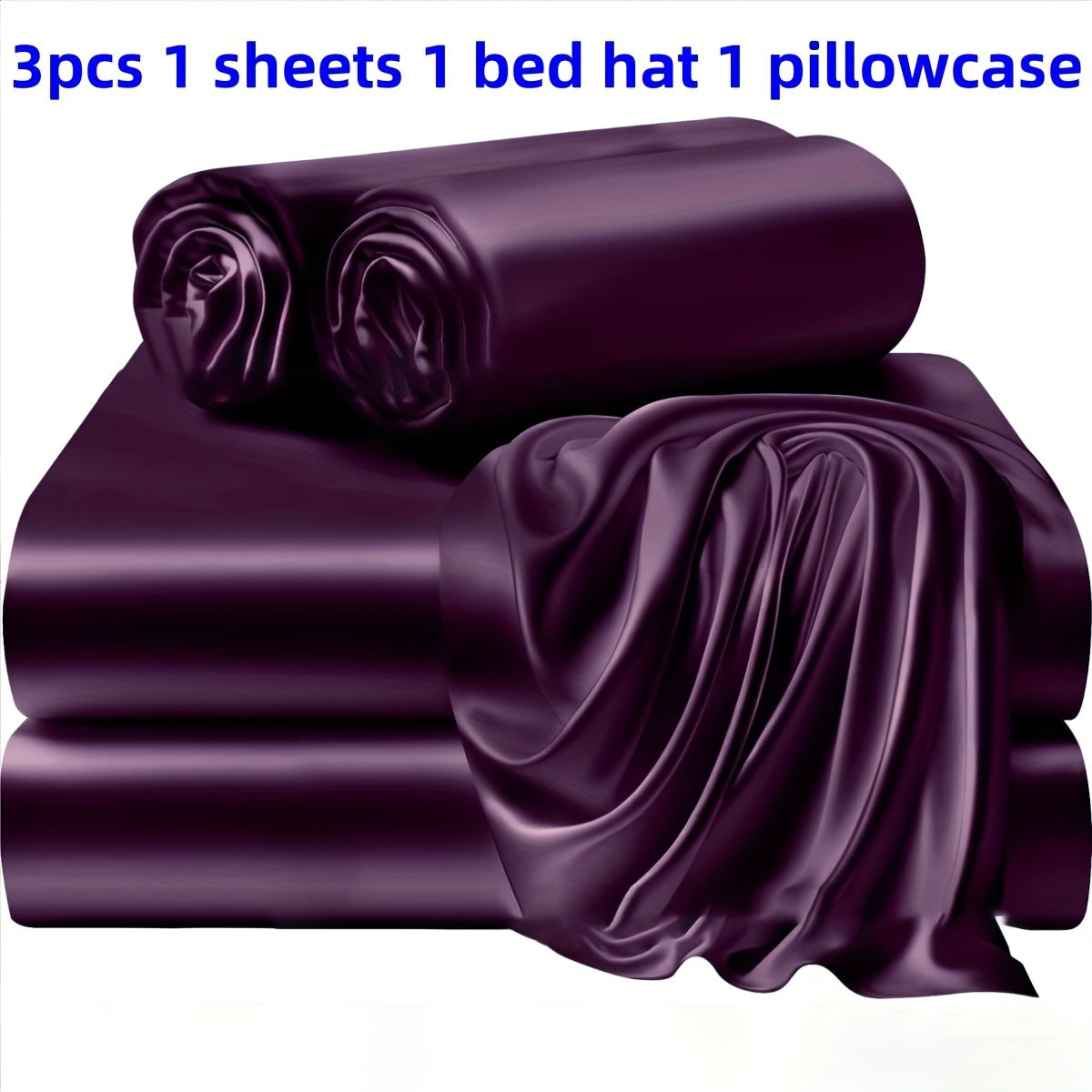 Solid Color Bed Sheets and Bed Skirts Set with Pillowcases - Soft and Silky Bedding