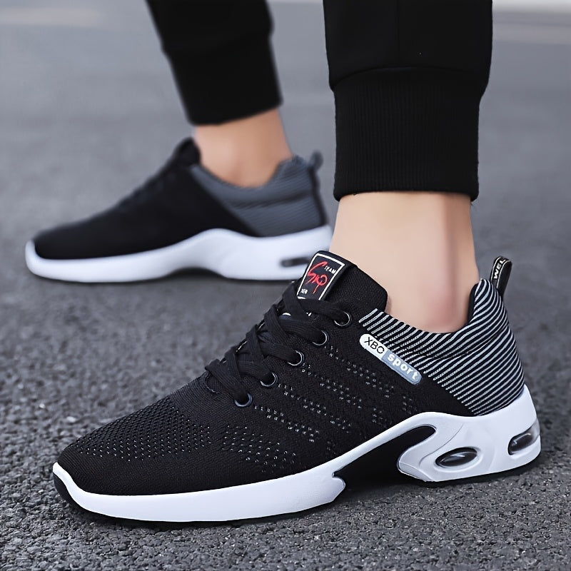 Men's Mesh Knitted Casual Sports Shoes for Outdoor Travel All-Season