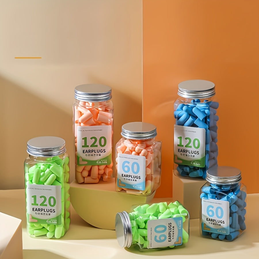 Reusable Noise-Canceling Sleep Earplugs for Home and Travel 60/120pcs