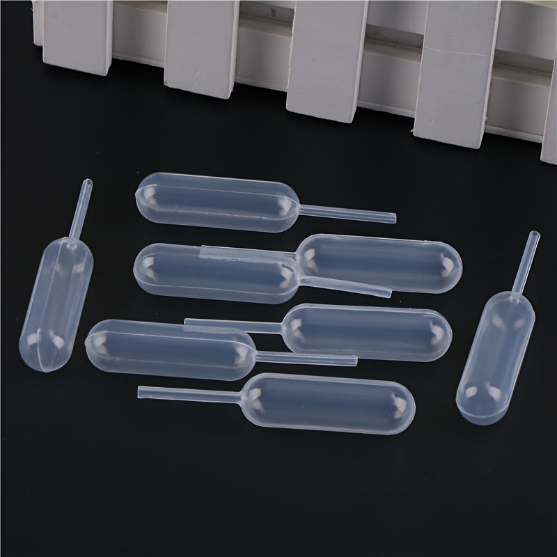 Pack of 100 Disposable Plastic Squeeze Pipettes 4ml for Cake and Dessert Decorating