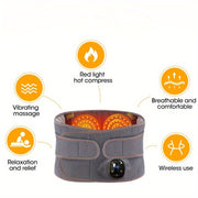 Issiq siqish belni qo'llab-quvvatlovchi massajchi bilan aqlli magnit zaryadlash isitish bel kamar.