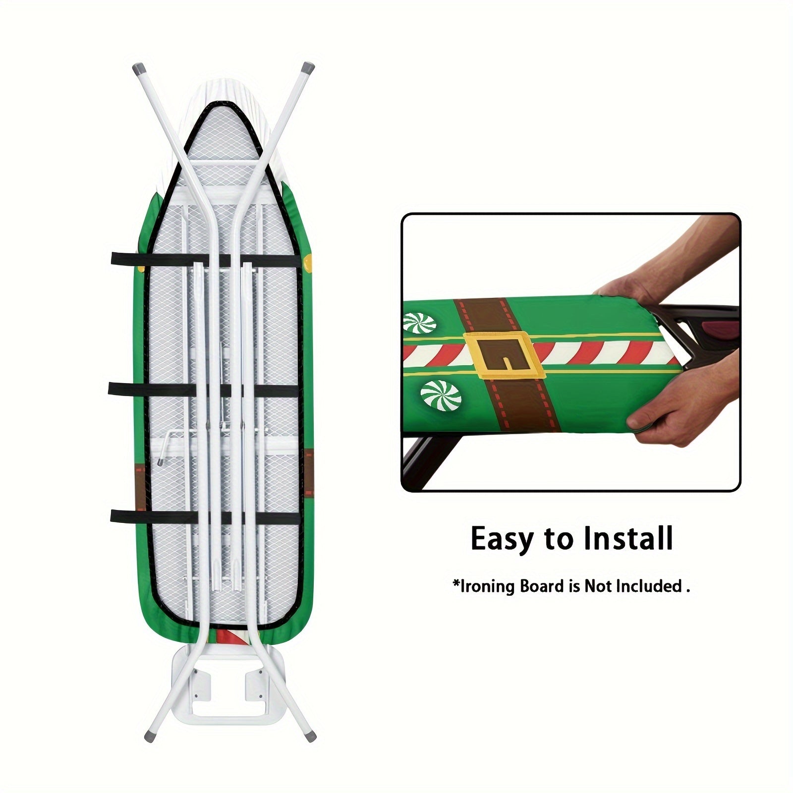 Christmas Themed Ironing Board Cover Fits Most Sizes Dust Protection