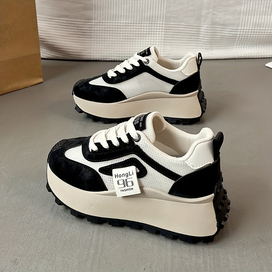 Women's Casual Mesh Shoes Thick Soles All-Season Comfort
