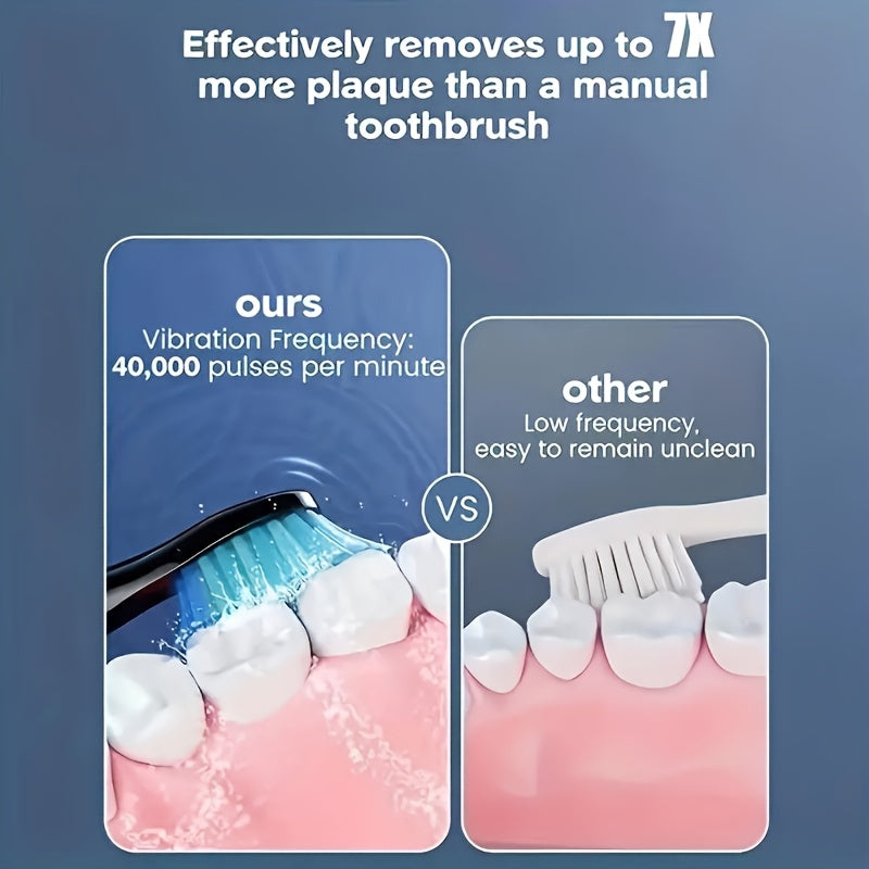 Kattalar uchun Elektr tish cho'tkasi 5-in-1 chuqur oqartirish sezgir sayohat cho'tkasi