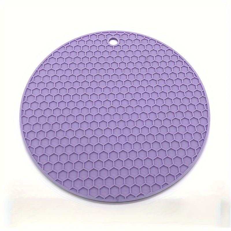 Round Heat Insulation Placemats Non-Slip Cup Coasters Pot Pads for Kitchen