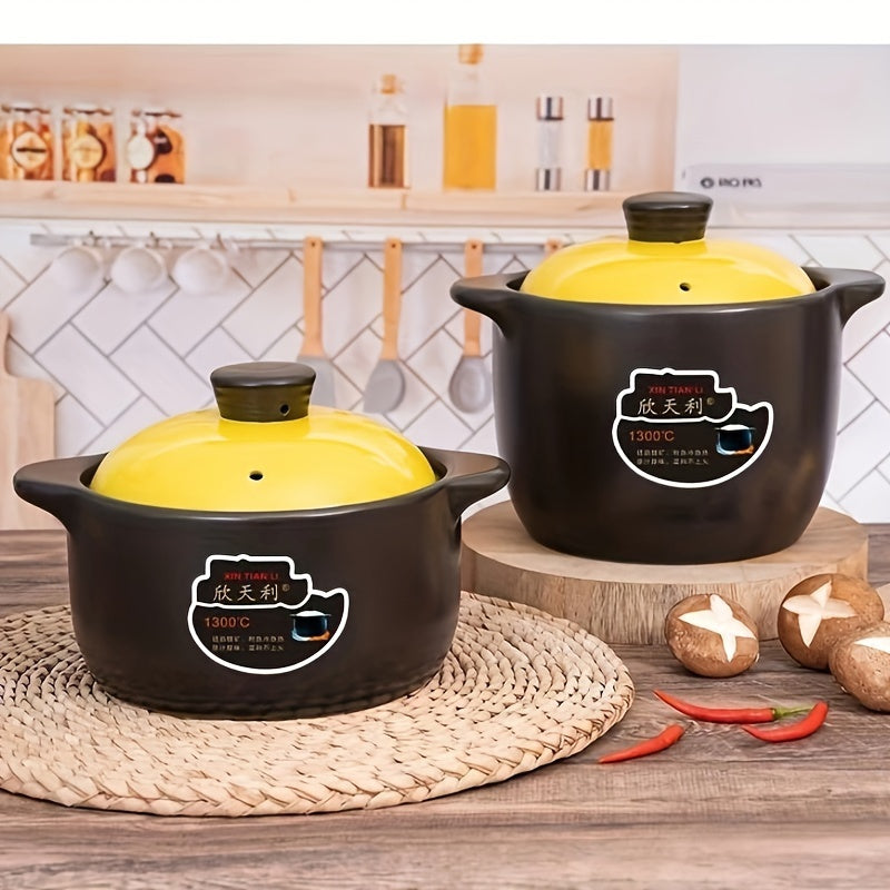 Ceramic Cookware Casserole Set High-Temperature Resistant Dishwasher Safe for Gas Stovetops