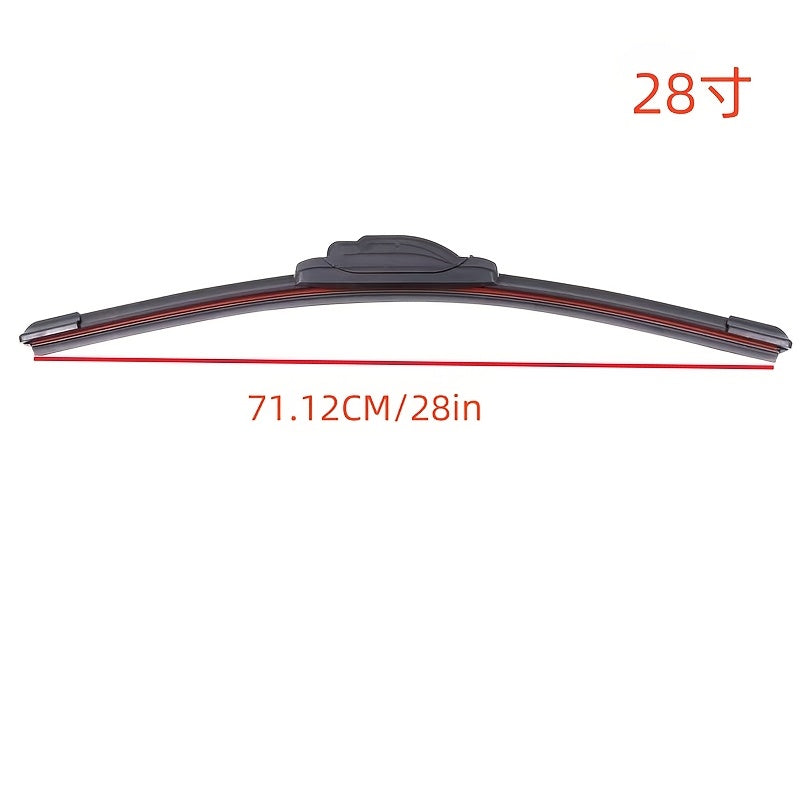 Durable 4-Layer J Hook Wiper Blades with Rubber Strips for All Cars 35.56-71.12 cm