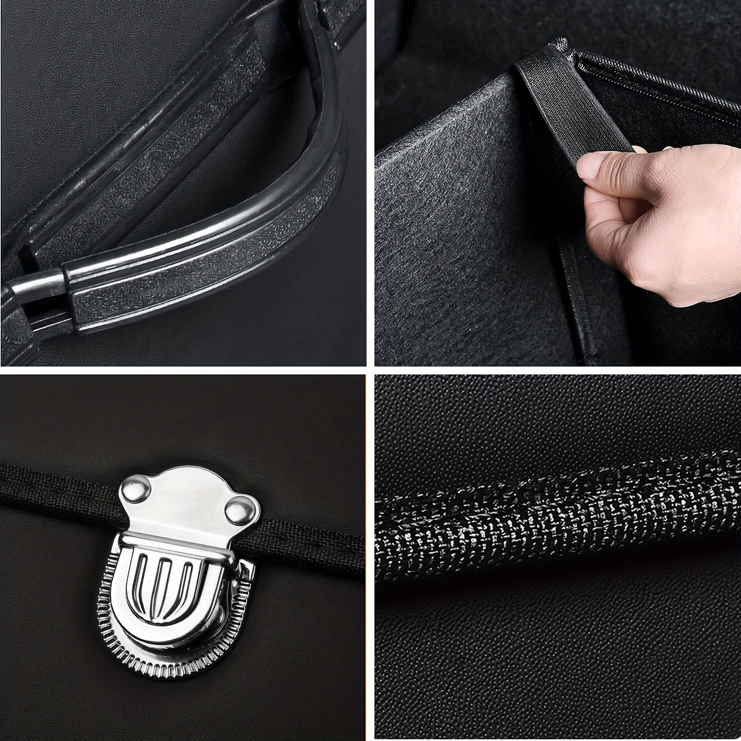 Органайзер для багажника автомобиля из искусственной кожи, складной, с несколькими отделениями, автохранилище