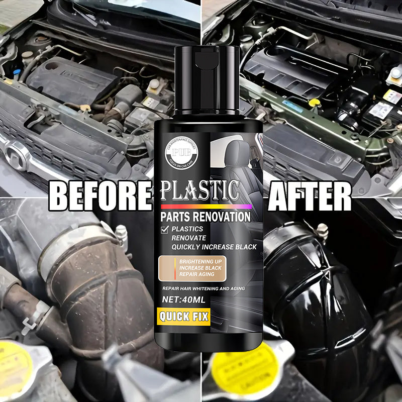 Черный воск для восстановления пластиковых деталей интерьера автомобиля, бампера, панели приборов