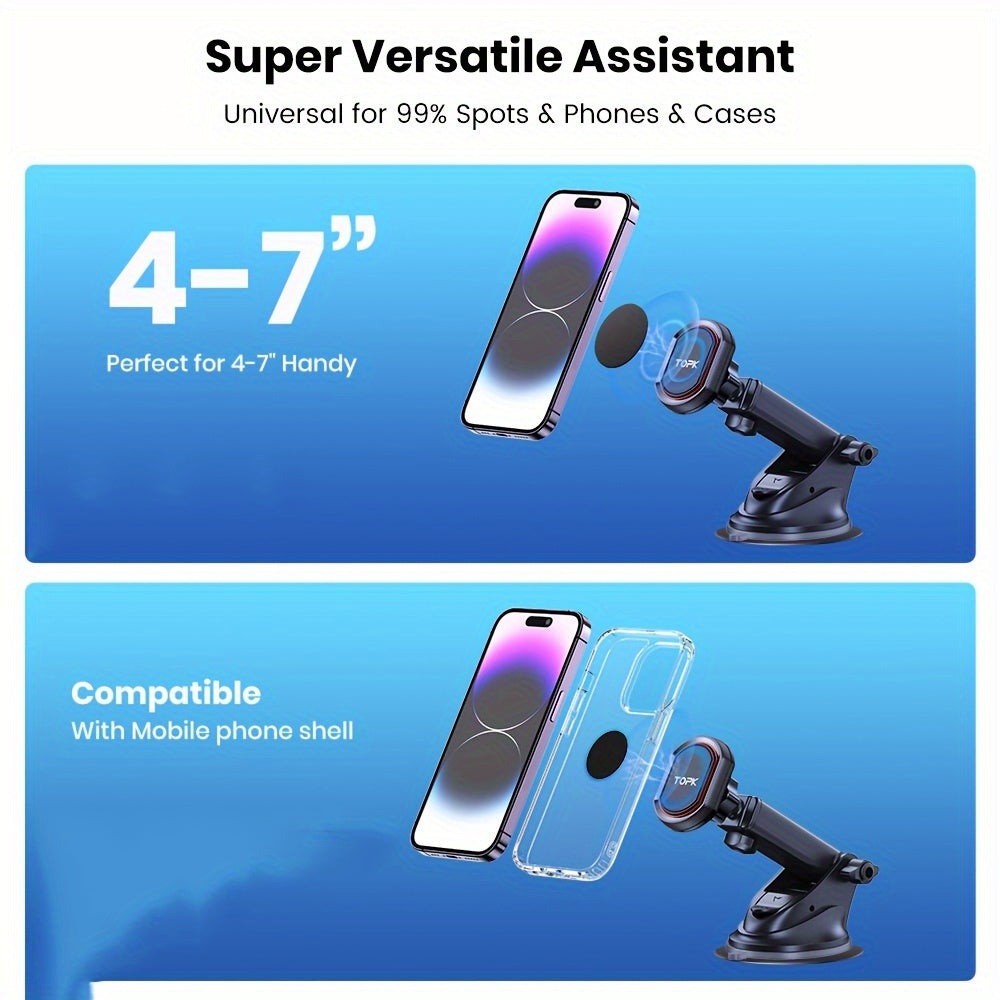 Magnetic Car Phone Holder Dashboard and Air Vent Mount for All Phones