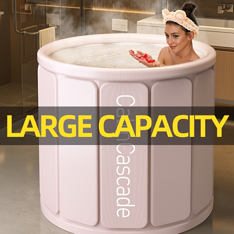 Portable Foldable Bathtub with Insulation for Home and Pool Use