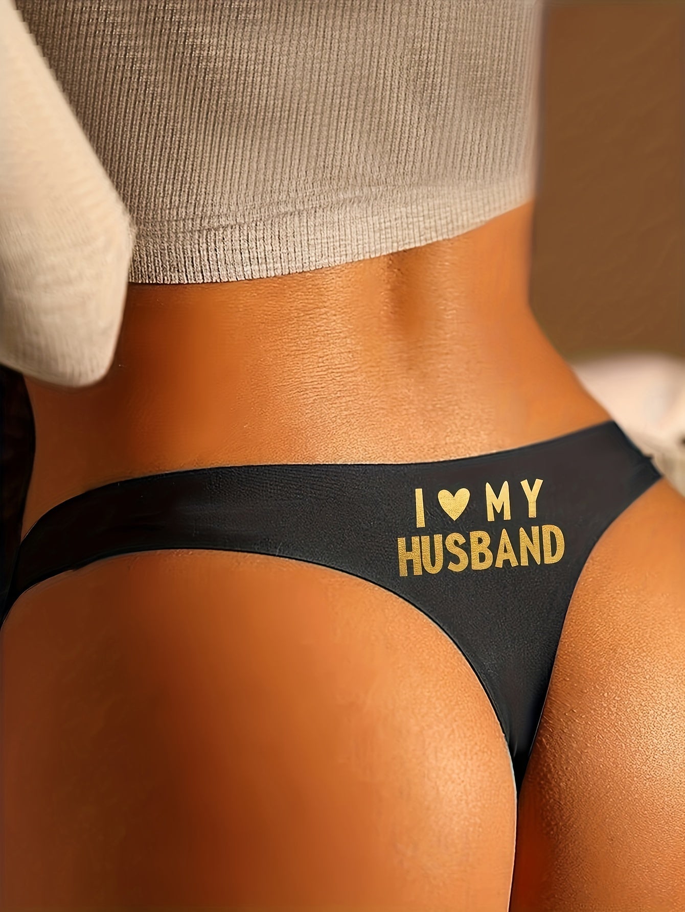 Women's Patterned Thong Panties Comfortable Sexy Underwear