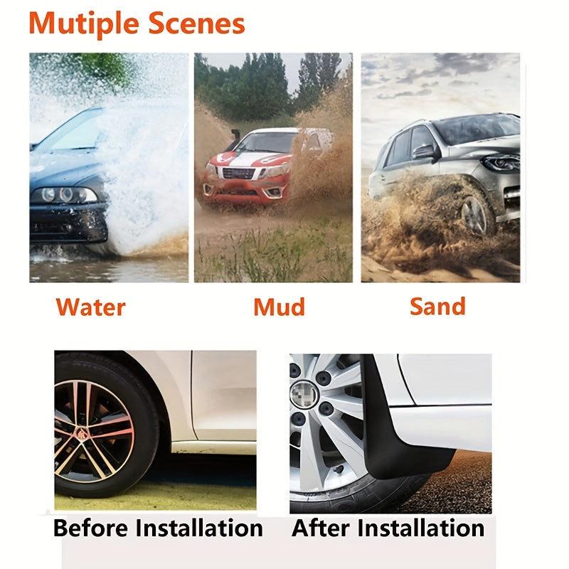 Guardabarros delanteros y traseros de barro para SUV, protectores de barro para SUV