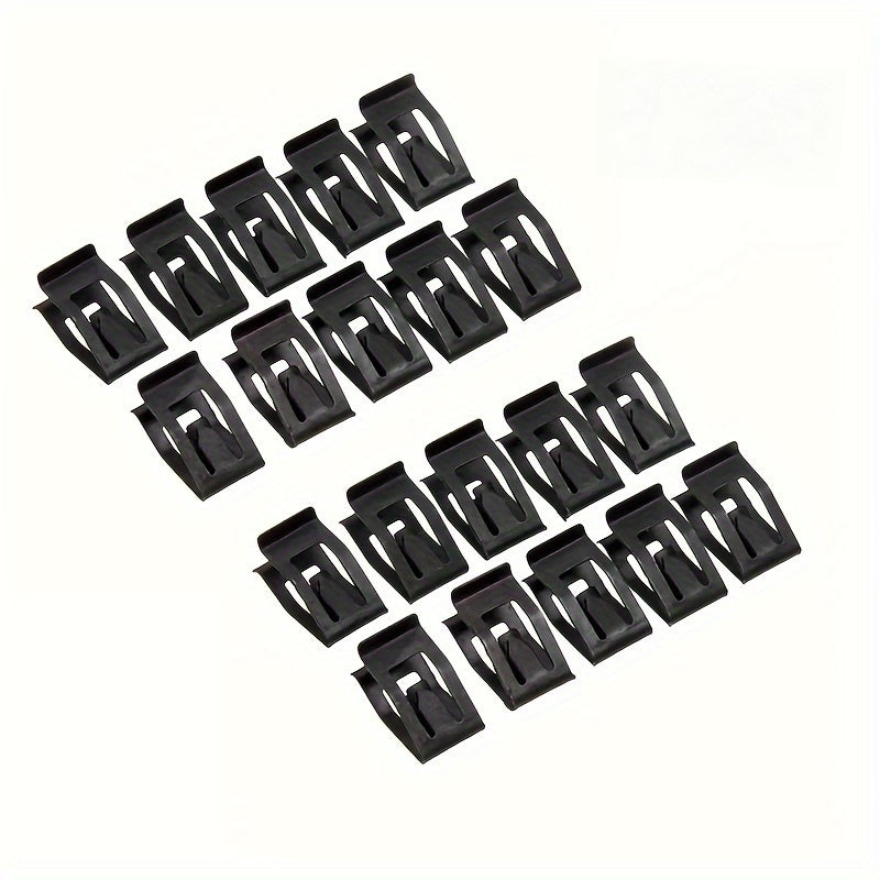 20pcs Universal Black Instrument Panel Clips for Car Dashboard Dash Trim
