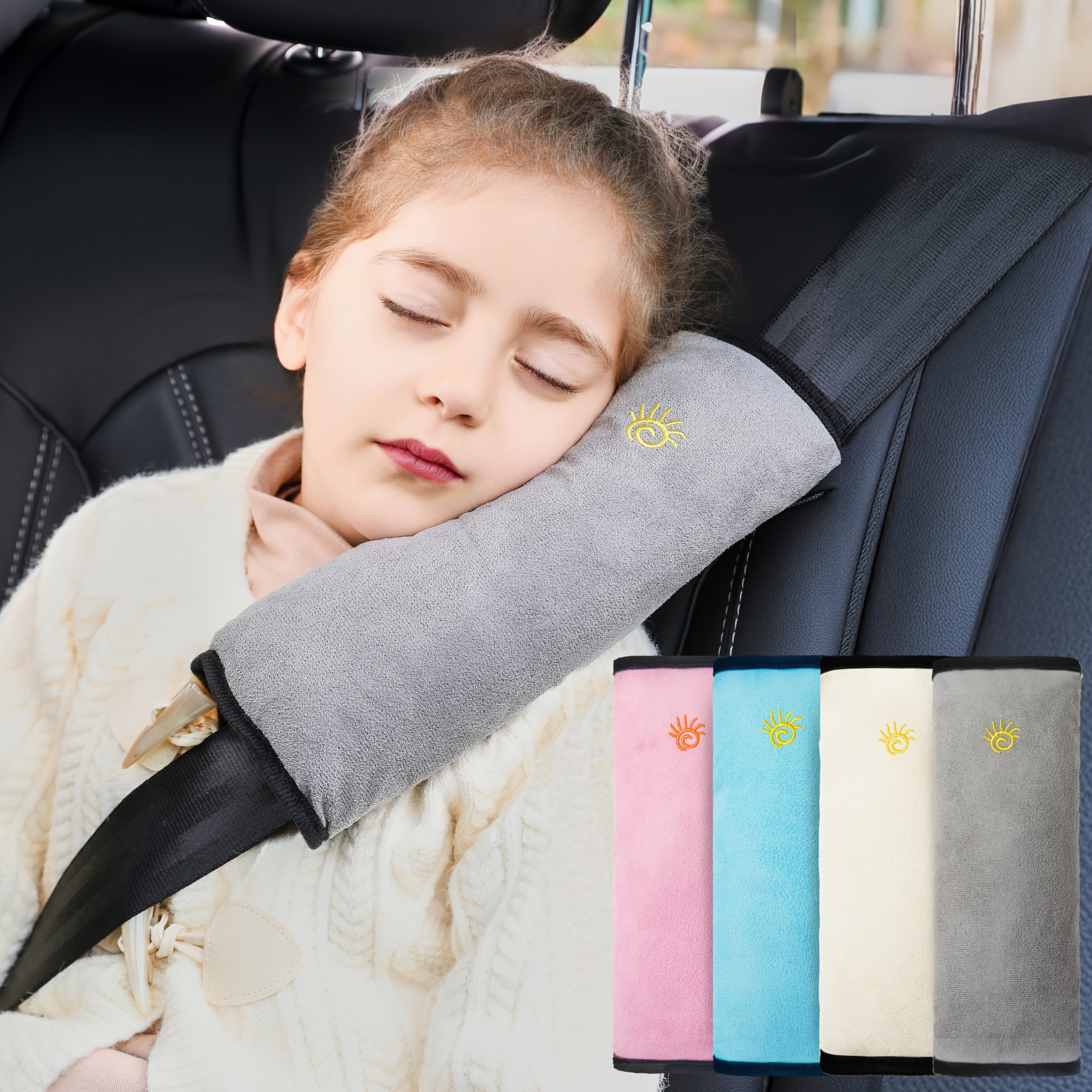 Car Safety Shoulder Guard Seat Belt Pillow Breathable Cushion for Adults