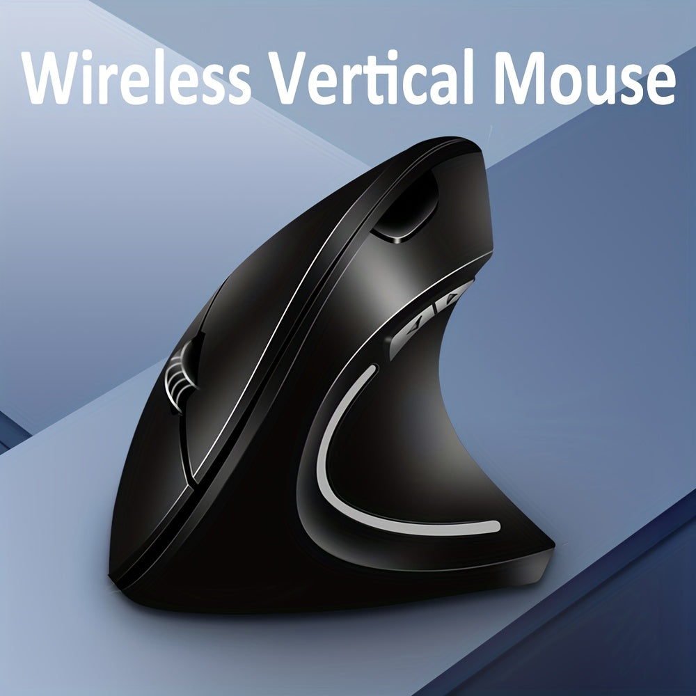 Wireless Vertical Gaming Mouse with 6 Buttons Optical Sensor USB Powered