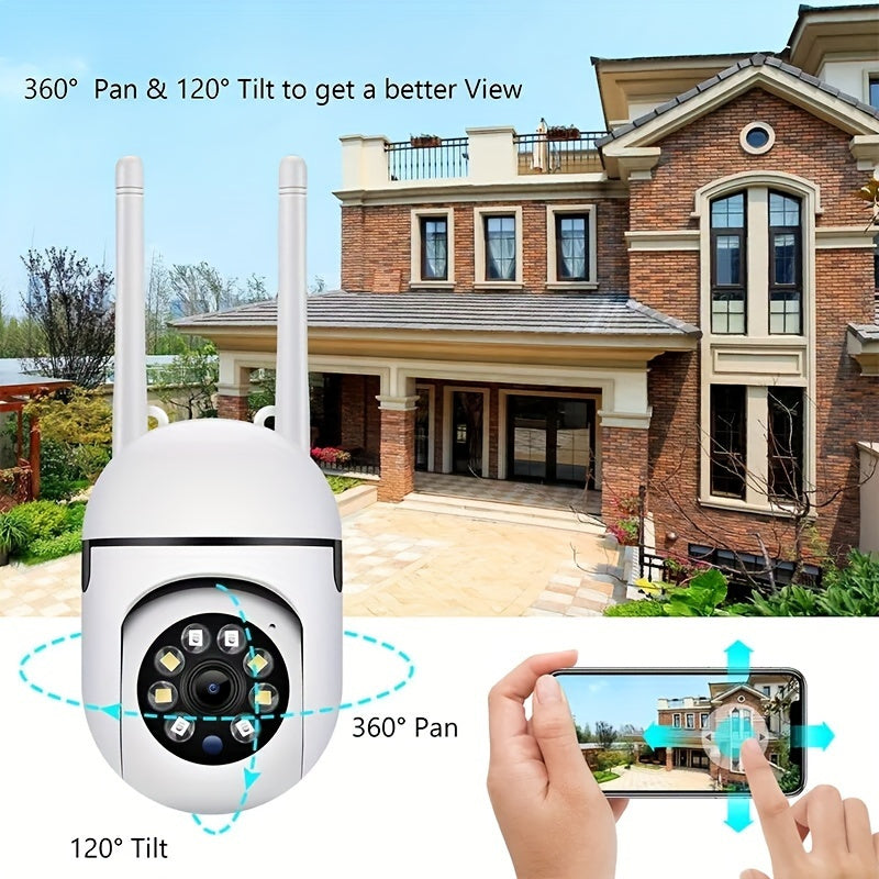 2MP HD WiFi Security Camera with Night Vision Two-Way Audio Motion Detection for Home Safety