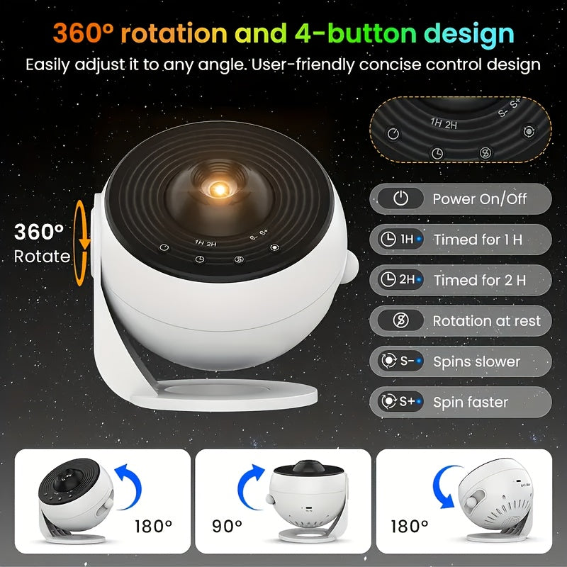 Kids 4K HD Globe Projector 13-in-1 Star Planetarium Night Light