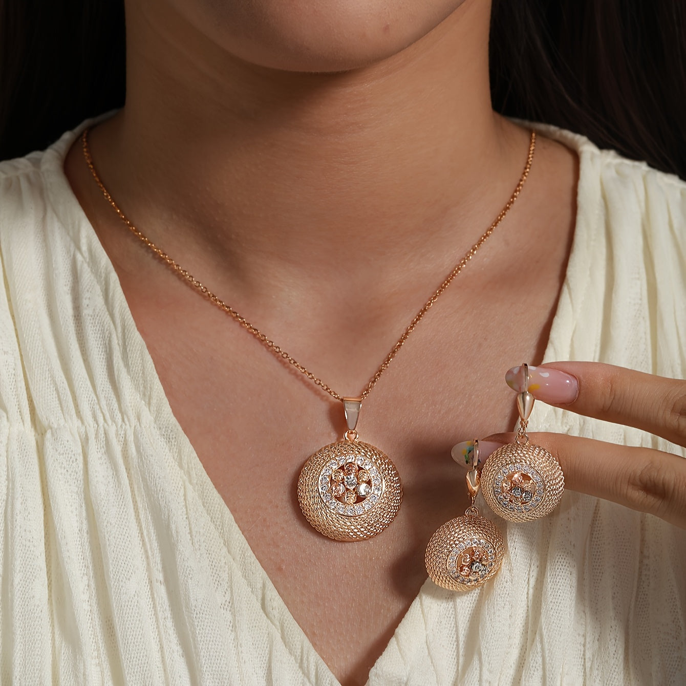 Винтажный этнический стиль серьги и набор ожерелья от XUPING JEWELRY - Идеально для повседневной носки или празднования Дня благодарения