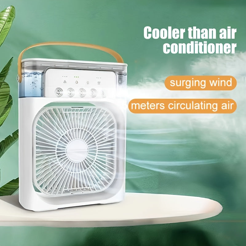 Portable USB Evaporative Air Cooler Fan with 1200ml Water Tank for Bedroom Office Outdoor