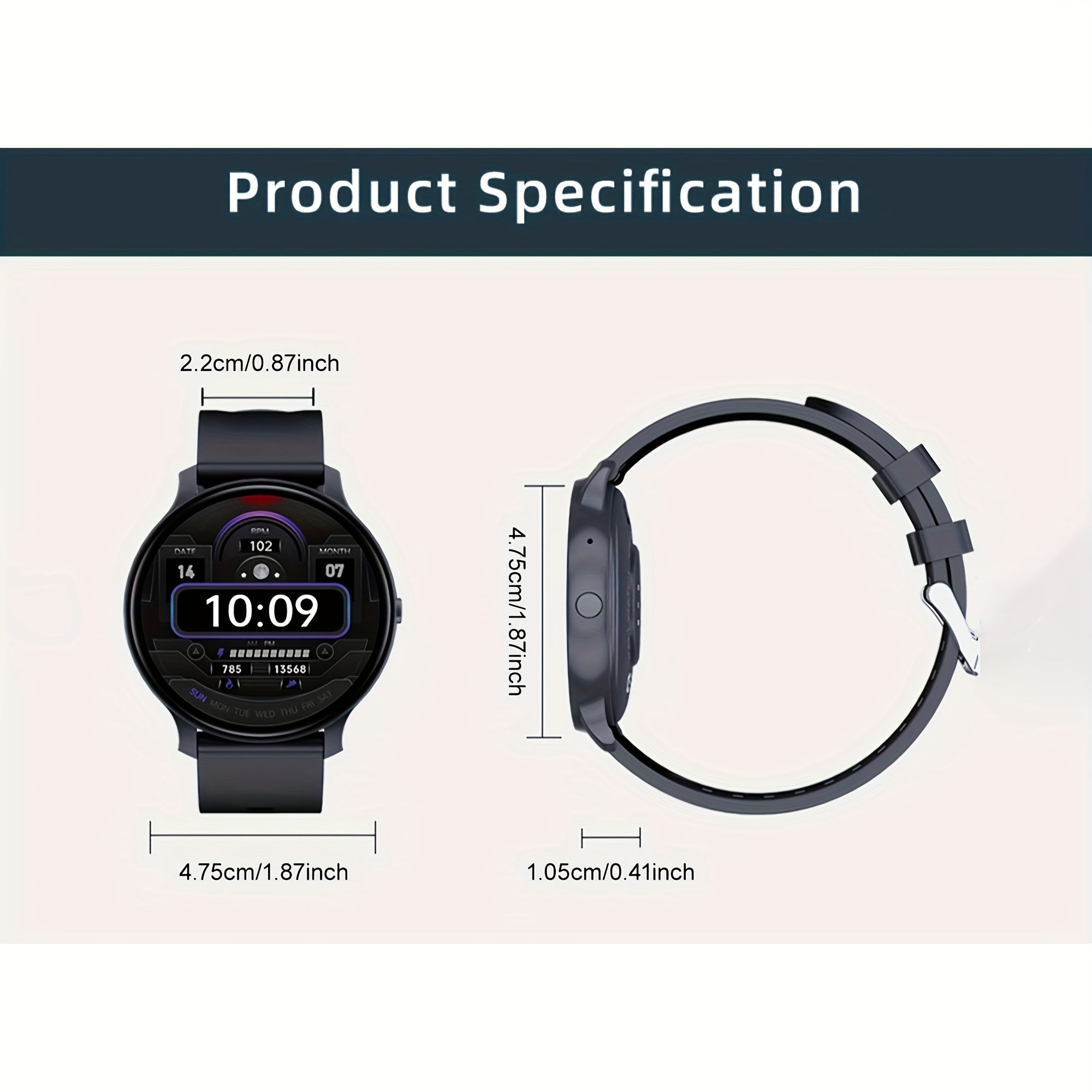 2024 Smartwatch for Men and Women Touch Screen Call Function 100+ Exercise Modes Pedometer