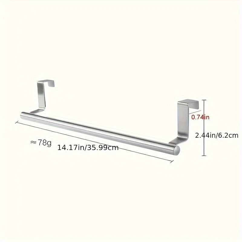 Qora zanglamaydigan po'latdan yasalgan sochiq tutqichlari hammom, oshxona, shkaf uchun, teshiksiz, oson o'rnatiladi