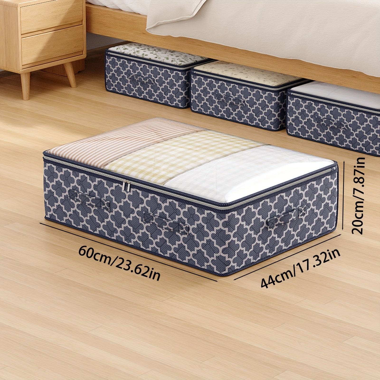 YOUFEN tomonidan keng joylashgan yostiq ostidagi saqlash sumkasi - Ochiq ko'rish oynasi, yostiqlar, kiyimlar, ko'rpa-to'shaklar va o'yinchoqlar uchun juda mos, engil va mustahkam