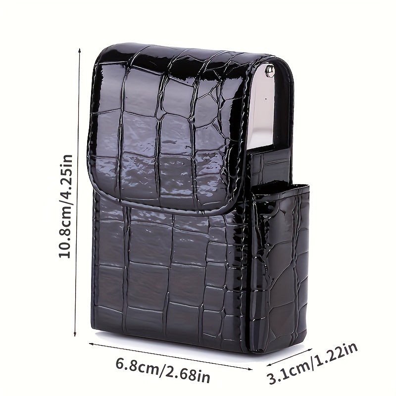 Unisex Metal Cigarette Box Lighter Holder Travel Storage