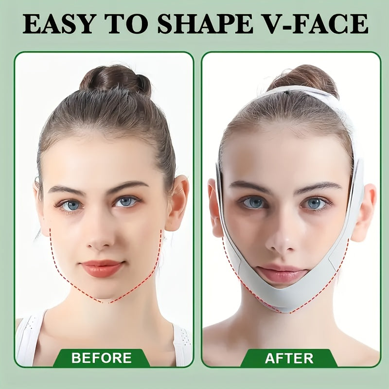 Adjustable V-Line Face Lifting Mask for Double Chin Reduction and Tightening Breathable Reusable