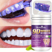 Purple Tooth Powder for Men and Women Deep Clean Fresh Breath Travel Convenience