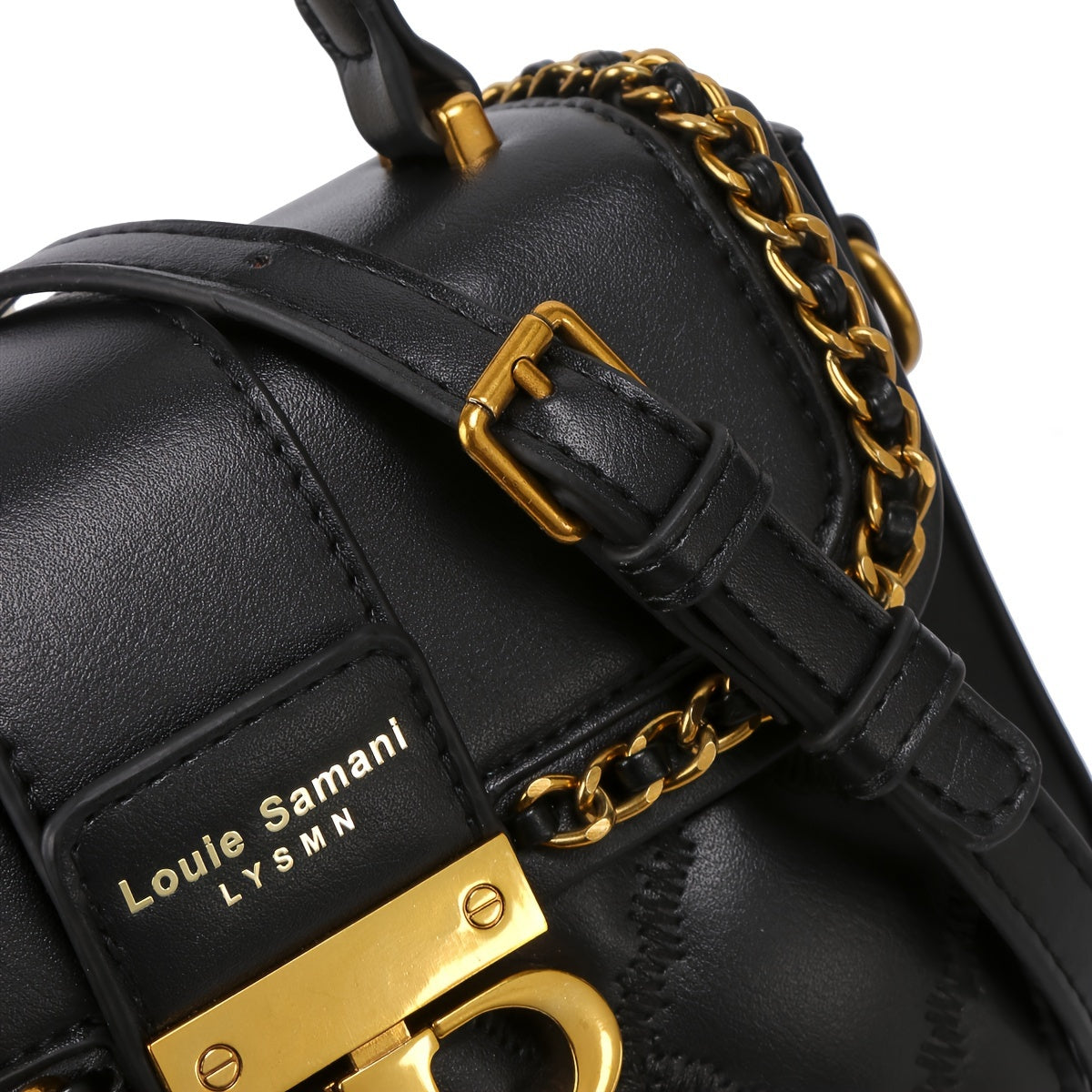 Мини-модная стеганая сумка через плечо с металлическим декором - стильная женская сумка и кошелек