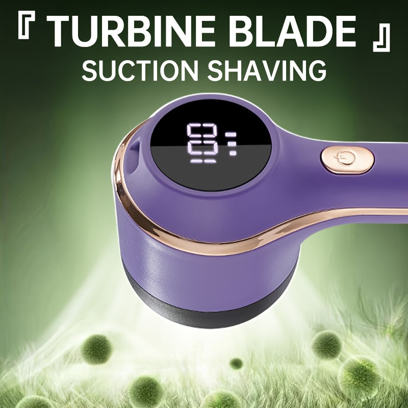 Rechargeable Lint Remover with Digital Display and 3-Speed Control for Clothing and Fabrics