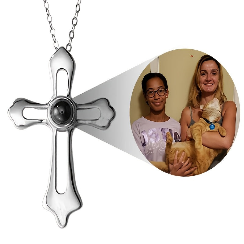 Personalized Engraved Stainless Steel Cross Necklace for Women Jewelry Gift