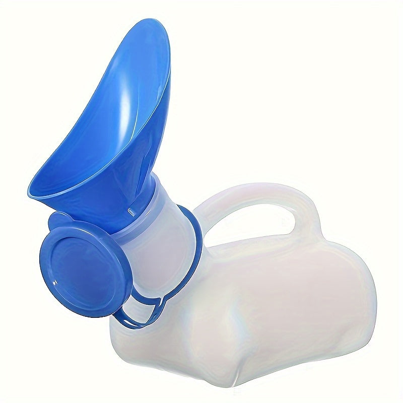 Unisex Portable Travel Toilet Plastic Urinal 33.8oz Leak-Proof With Handle