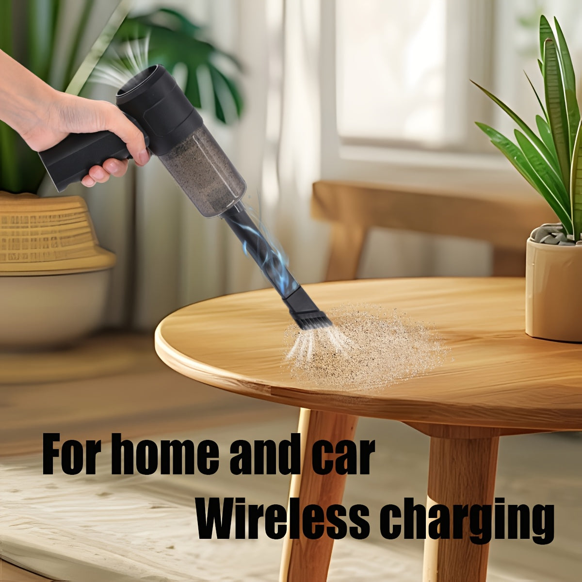 Wireless Handheld Vacuum Cleaner with 2000mAh Battery and 3KPa Suction