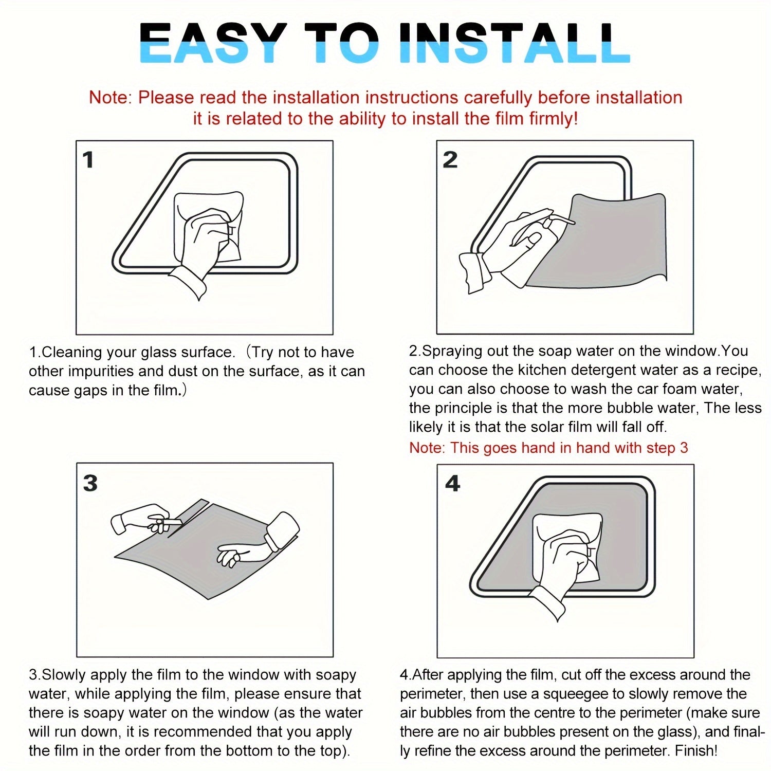Avtomobil oynasi quyosh filtri Anti-UV yashil manzara stiker 50.8x299.72cm