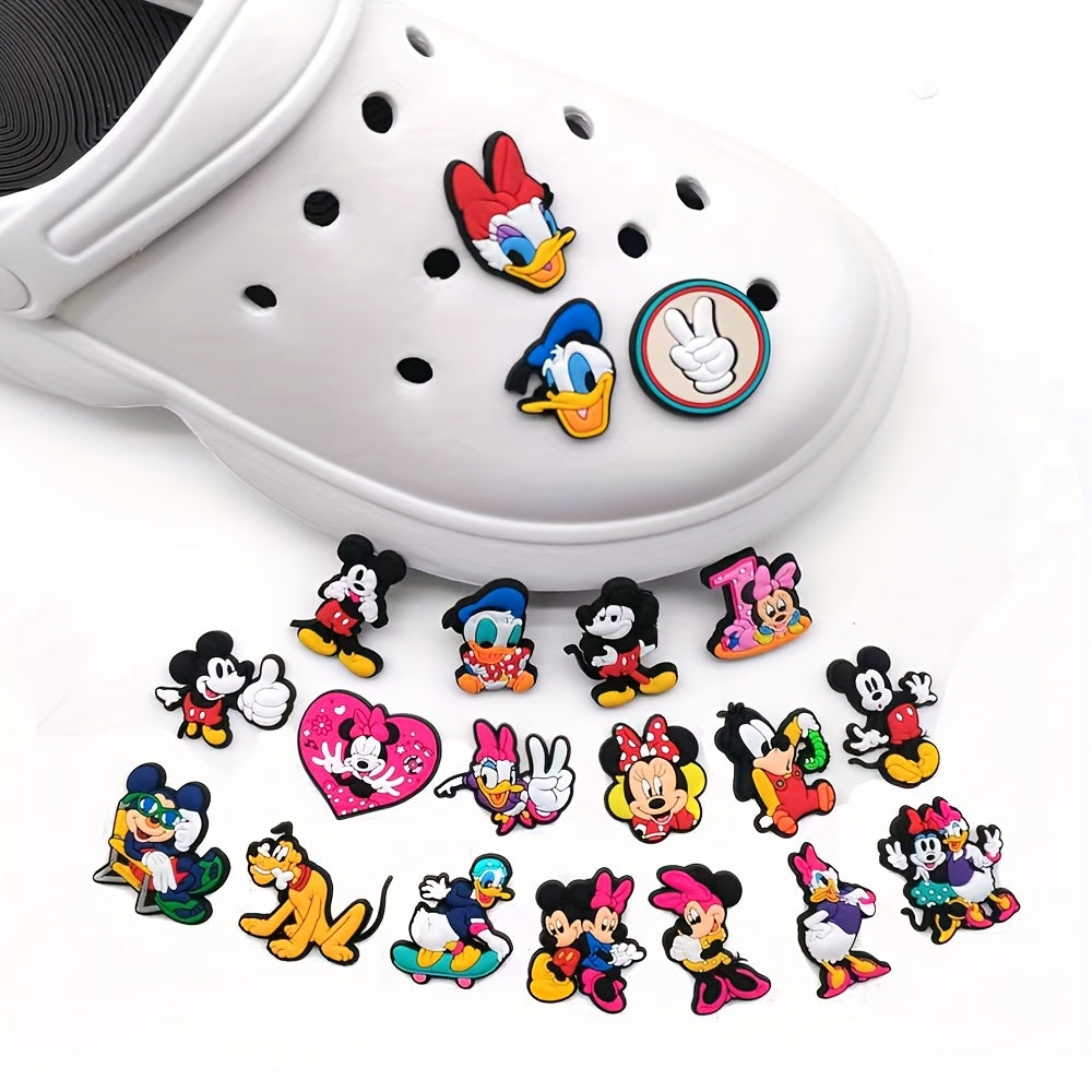 Kids Cartoon Shoe Buckle Ornaments 20pcs Flower Shoe Decorations