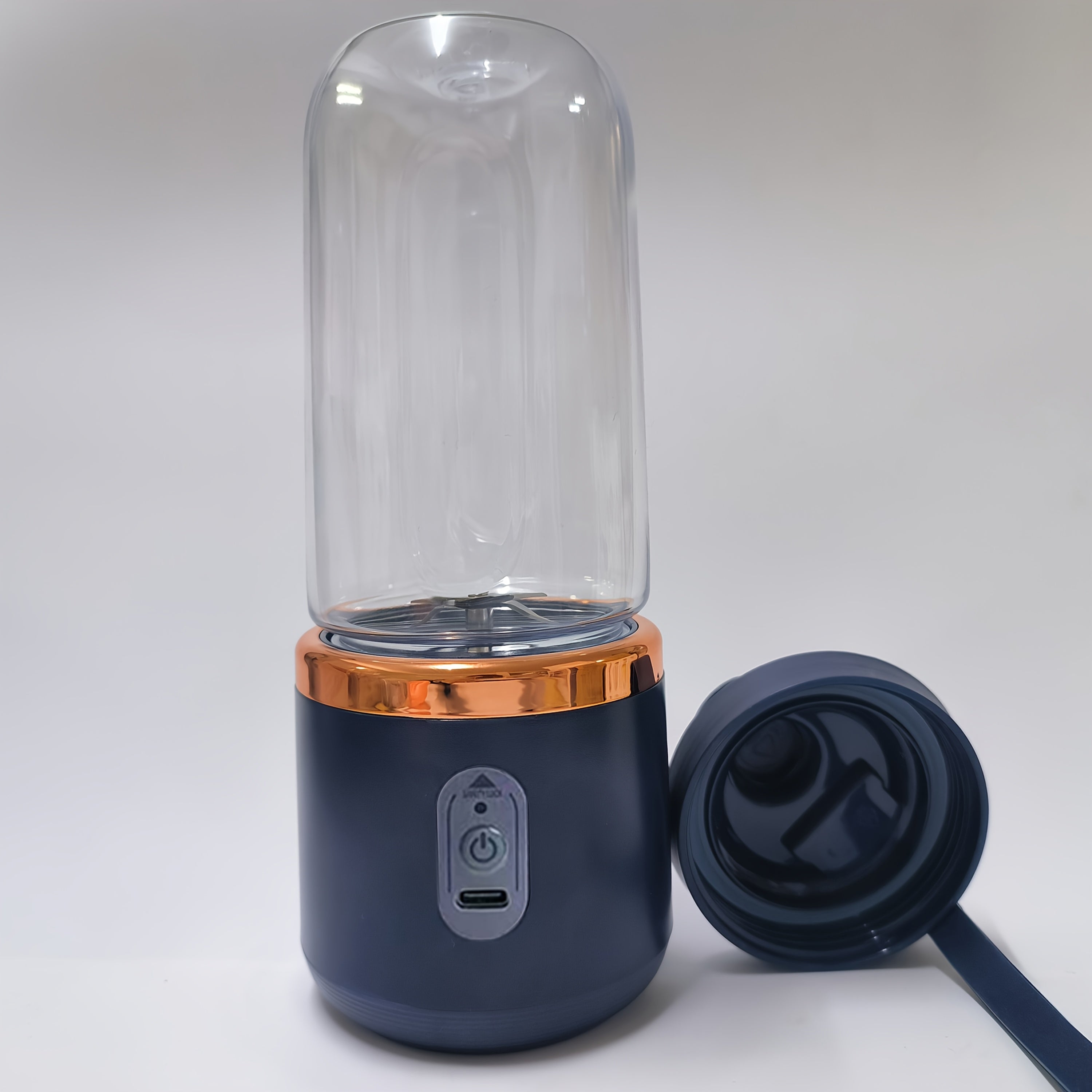 Portable USB Rechargeable Juicing Blender 400ml with 6-Blade Travel Cup