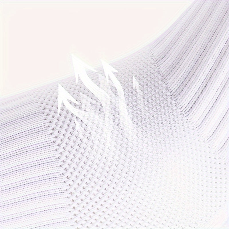 10 Pairs Unisex Athletic Sports Socks with Geometric Pattern Non-Slip Grip Knit Polyester for Soccer Basketball Skateboarding Rugby