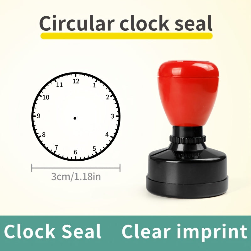 Educational Stamp Set for Teaching Time with Pictures for Students and Teachers