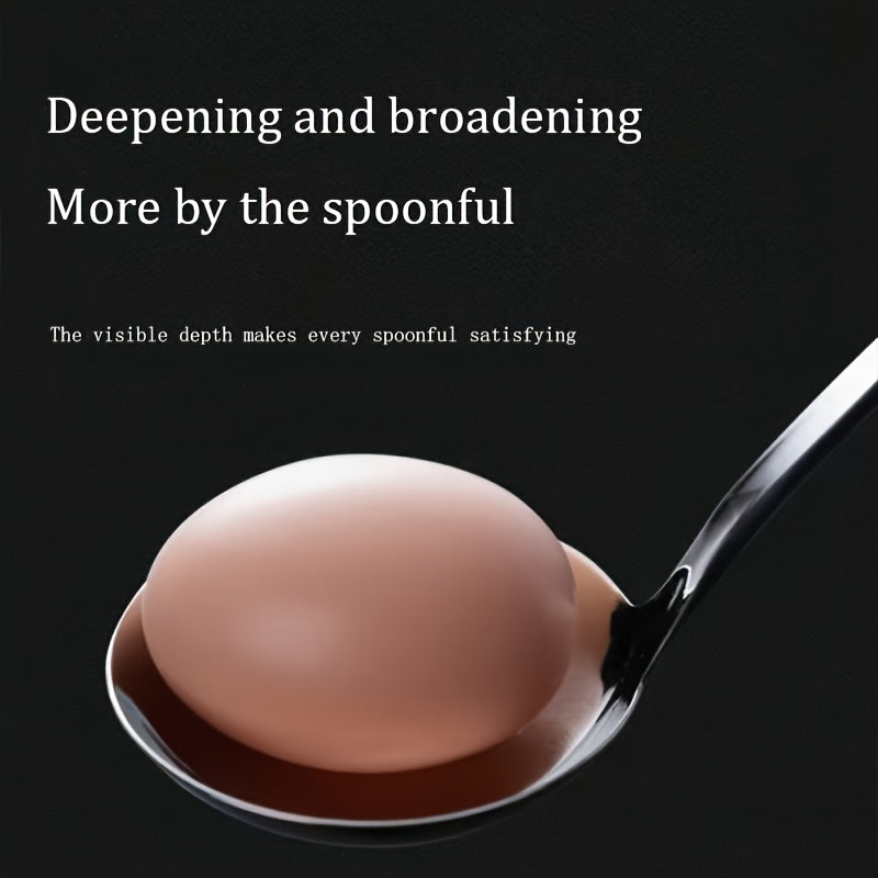 Juego de 8 piezas de ollas de acero inoxidable para sopa con tapas y cucharas para gas y inducción