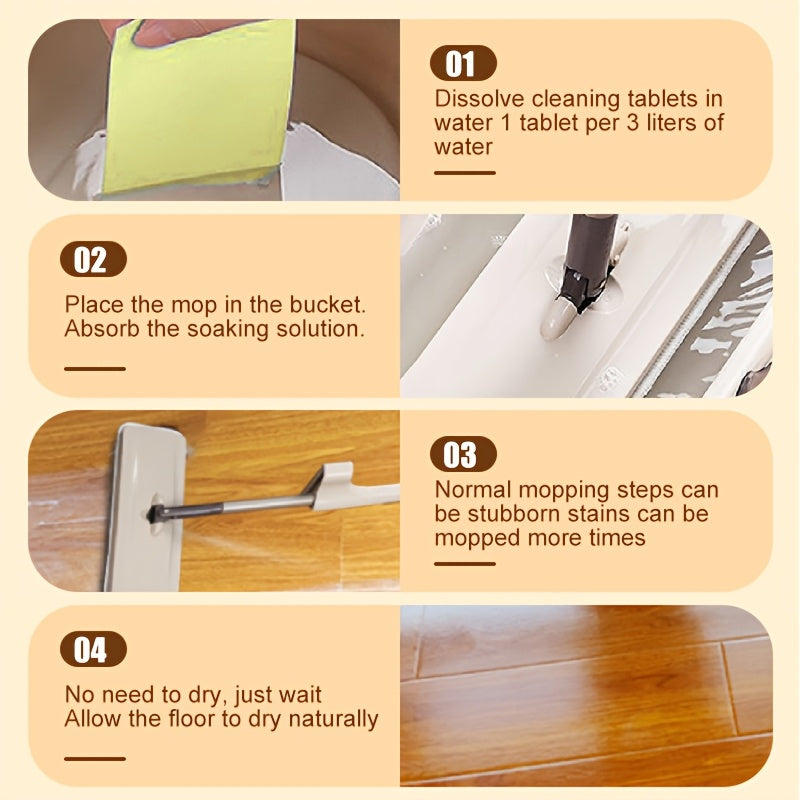 Wood Wax Cleaning Tablets for Polishing and Brightening Solid Wood Floors