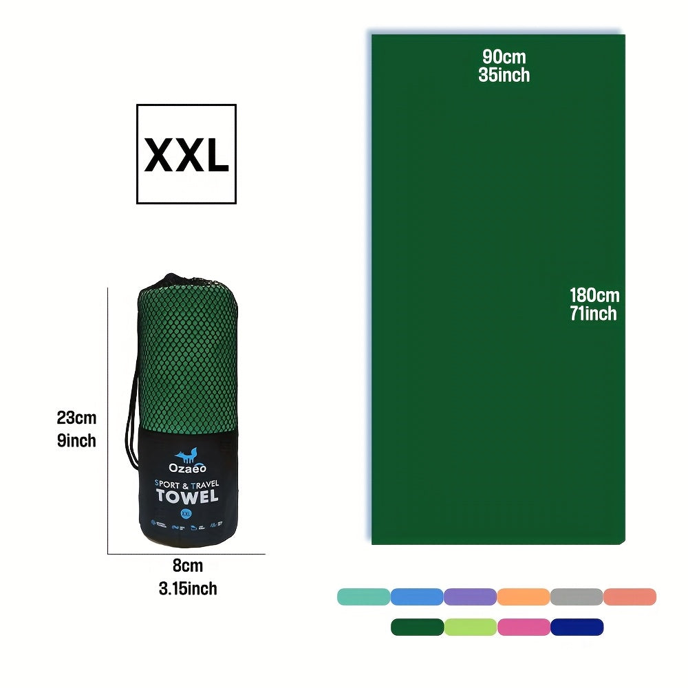 Microfiber Travel Towel Quick Dry Lightweight Sports Beach Hiking Yoga Golf Pickleball