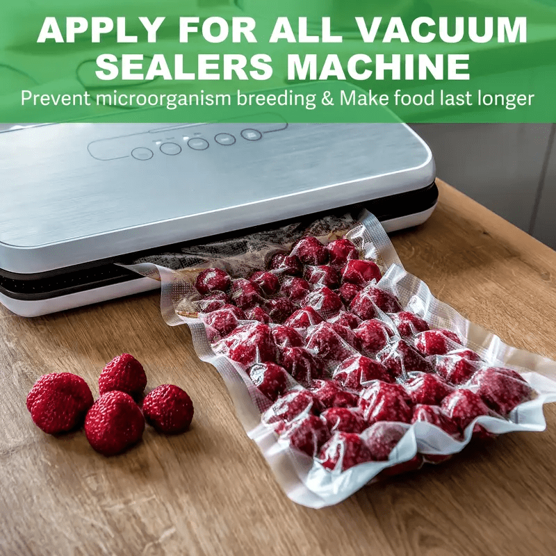 Premium BPA-Free Vacuum Sealer Bags with Micro Air Channel Technology for Food Storage
