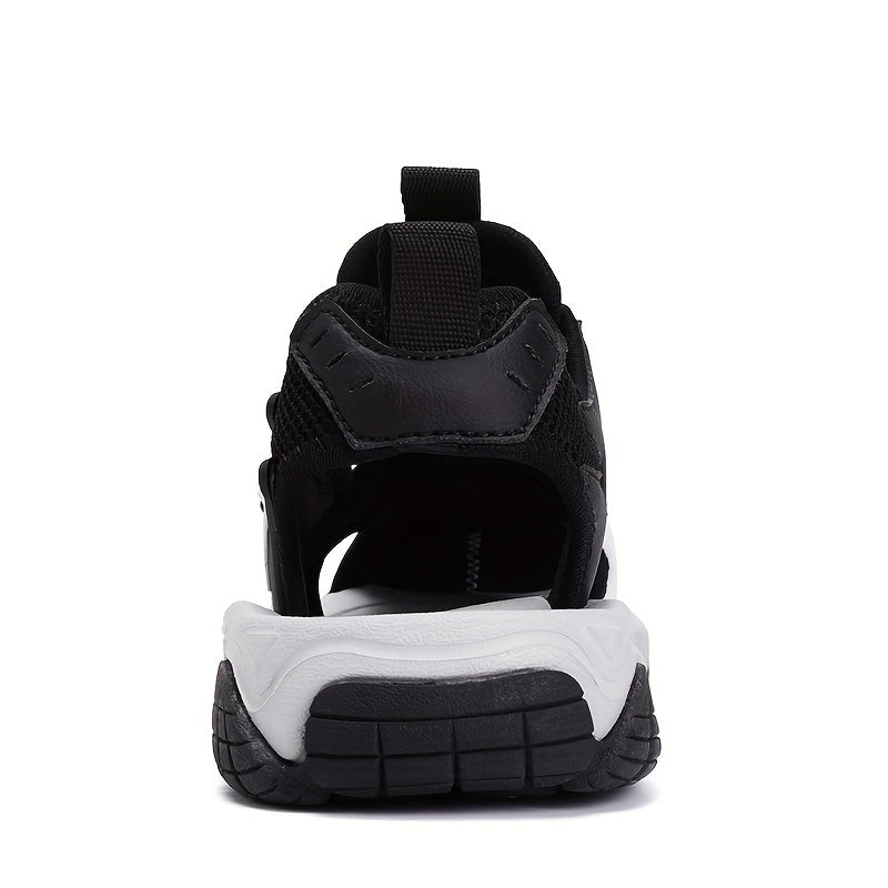 Children's Breathable Mesh Outdoor Sports Slippers for Boys with EVA TPR Sole