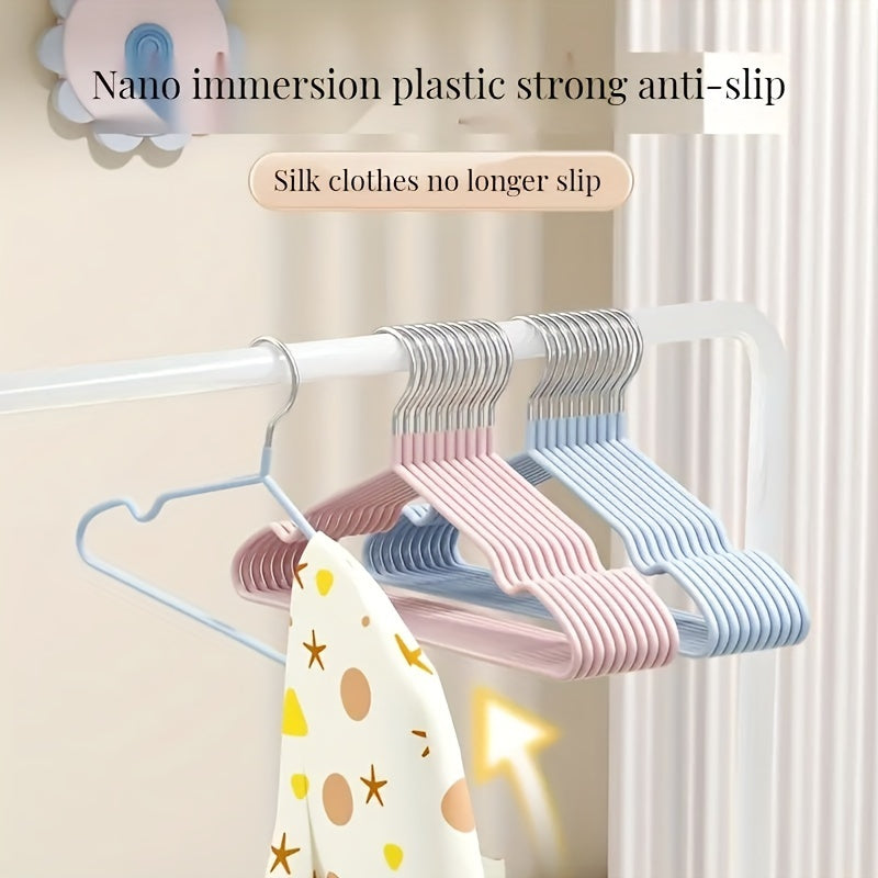 Baby Clothes Hangers Set of 20-30 Durable Anti-Slip Storage Racks for Closet Bathroom Bedroom